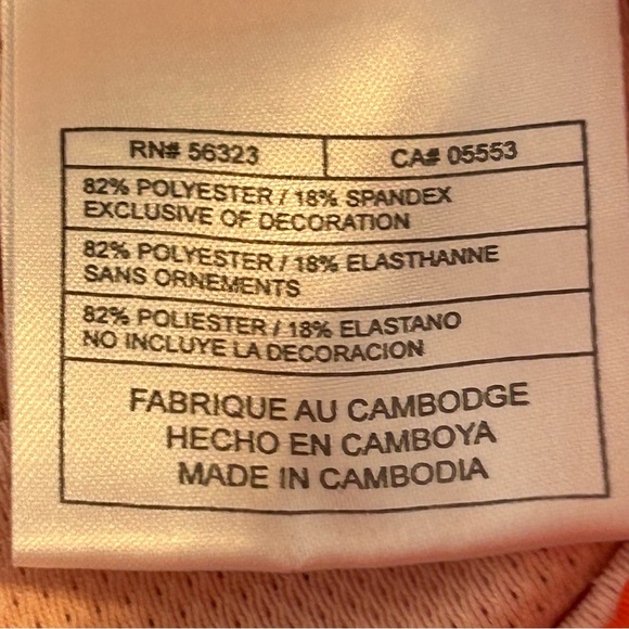 NIKE Golf FitDry Skirt Skort Size M Golfer Print Orange Coral White Stretch - Picture 10 of 13